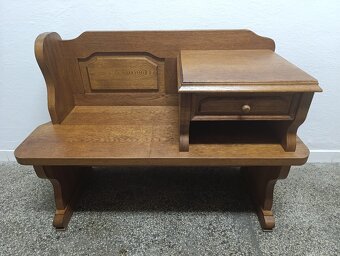 Rustikální botník / lavice, nábytek z masívu - 2