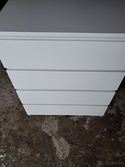 Ikea komoda Malm bílá 4 zásuvky - 2