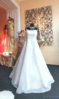 SVATEBNÍ ŠATY S KAMÍNKY vel.42 - 2