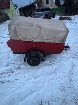 Prodám přívěsný vozík s plachtou – SPĚCHÁ - 2