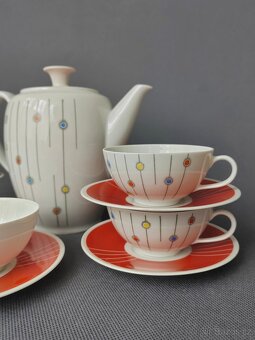Porcelánová kávová (mokka) sada od Kaestner Saxonia - 2
