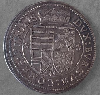 Strieborný 10 Krejcar - Arcivojvoda Leopold 1625 Hall - 2