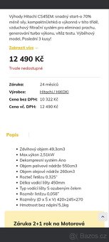 Nepoužitá,motorová pila Hitachi CS 45 EM uloženka pro znalce - 2