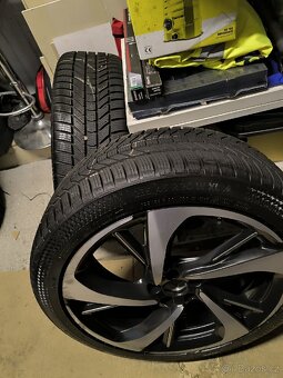 Alu kola Citroen DS 5x108 r20 Originál, zimní pneu 99%mm - 2