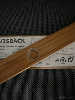 VISBÄCK – sada na zavěšení plakátu, bambus, 40 cm - 2