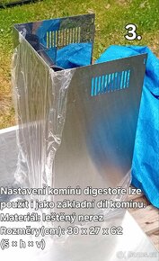 Nerezový nástavec (Komín) k Digestoři - 2