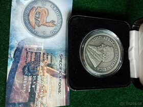 1 oz stříbrná mince Krugerrand Red Gold Treasure 2022 - 2