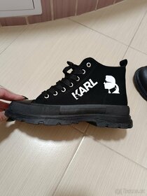 Nové černé boty Karl Lagerfeld - 2