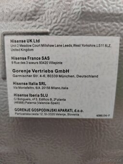 Nefunkční Lednice hisense - 2