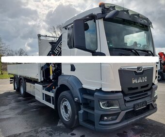 MAN TGS 26.480 - 6x2 – NOVÉ – Valník + HR-Fassi 235 – EURO 6 - 2
