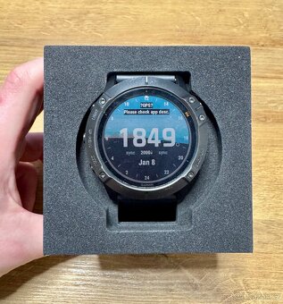 Hodinky Garmin Fenix 6X Pro Solar Titanium Gray DLC/Black - 2