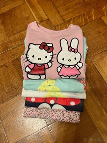 dívčí trika 116, triko 116 krátky rukáv,Minnie, Hello Kitty - 2
