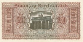 Obsazená válečná území Německem 20 Reichsmark 1939 ve sta - 2