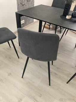Tmavosede zidle jako nove - 2