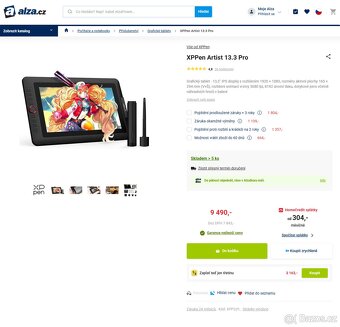 Grafický tablet XPPen Artist 13.3 Pro - 2