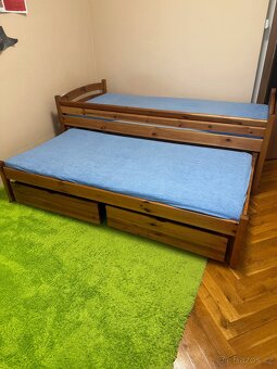 Dětská dvojitá postel z masivu - 2