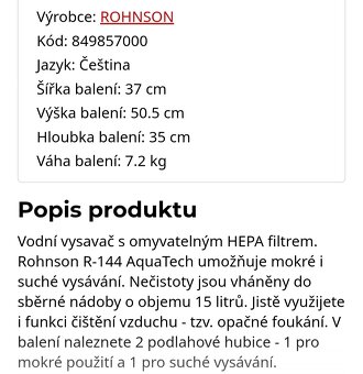 Bezsáčkový vysavač Rohnson - 2