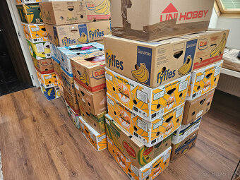 Banánové krabice, stěhování, přepravky, úložné boxy - 2