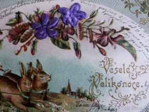 Tkané fialky - velikonoční 1903 - 2