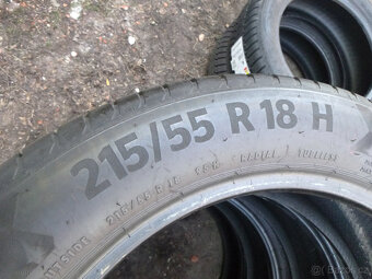 4x letní pneu continental 215/55 r18 (6,5-7mm) - 2