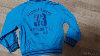 Krásná modrá jarní bunda vel. 116 - 2