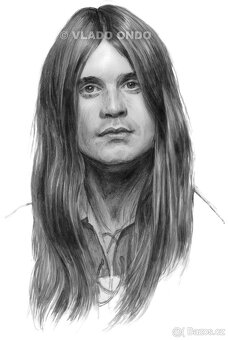 Ozzy Osbourne - unikátne kreslené portréty - 2