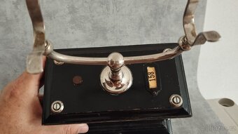 Starý švédský orig.telefon na kliku (2 kliky) velký těžký - 2