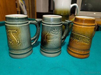 Keramický džbán, půlitr - 2