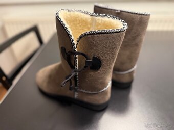 Dámské válenky s ovčí vlnou tmavě hnědá velikost 40 - 2