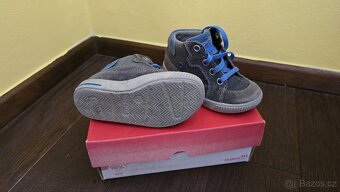 Celoroční boty Superfit GRAU/BLAU VELOUR/TEXTIL MOPPY v. 22 - 2