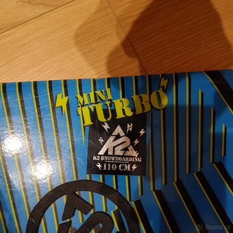 Snowboard 110 cm K2 Mini Turbo + boty - 2