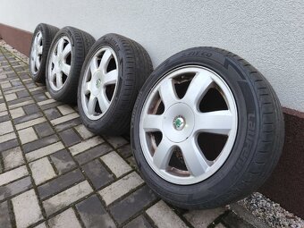ALU kola R15 Škoda Fabia (5x100) + pneu - 2