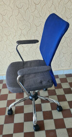 Dětská síťovaná židle modrá - 2
