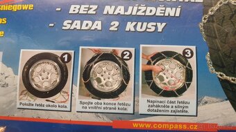 Rychloupínací sněhové řetězy vel.080 SLEVA - 2