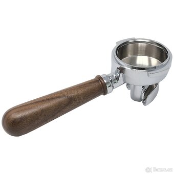 Lelit Wood Line páka s dvouvýpustí (2 cup portafilter), 58mm - 2