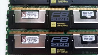 FBDIMM 4GB CL5 DDR2 buffered ECC dual rank RAM moduly - 2