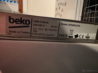 ZAMLUVENO - Myčka nádobí Beko DFN 26321 W bílá - 2