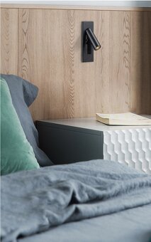 Čtecí nástěnná lampička do dutých stěn - 2