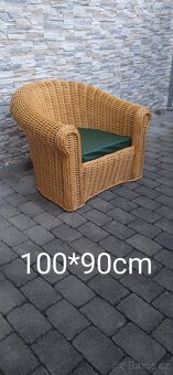 Ratanové mohutné křeslo - 2