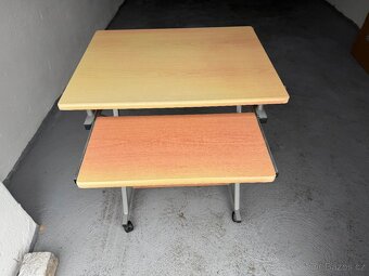 Kompaktní počítačový stolek - Stolek pod notebook - PC stůl - 2