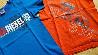 2x tričko Billabong, Diesel cca 11let - 2