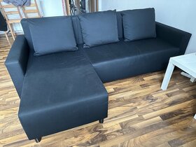 Rozkládací gauč IKEA černý (rohový) - 2