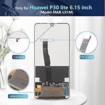 Náhradní obrazovka displeje 6,15" P30 Lite, pro Huawei P30. - 2