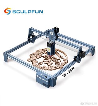SCULPFUN S9 Laserový gravírovací stroj - 90W 410x400mm - 2