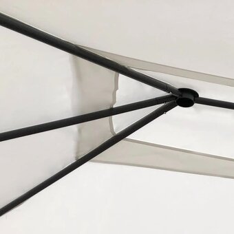 Altán s krytými sloupky 3 x 4 x 2,6 m krémový 160 g/m² - 2