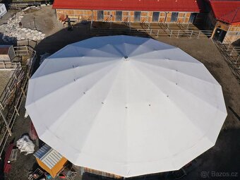 Kruhovka o průměru 16 m s bílou střechou- nová - 2