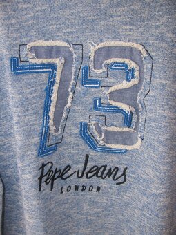 Chlapecká modrá mikina, střik PEPE JEANS - 2