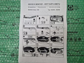 Milotec 302 04 mračítka (kryty) předních světlometů stříbrná - 2