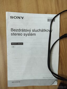 Sony bezdrátový sluchátkový stereo systém - 2