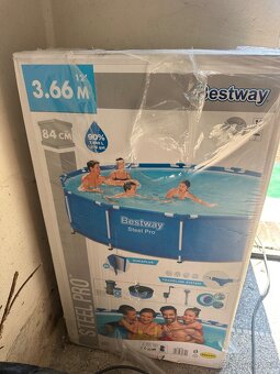 Bazén Bestway Steel Pro 3,66 m – nový, nerozbalený, s přísl. - 2